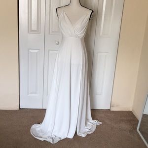 White Maxi Formal Dress